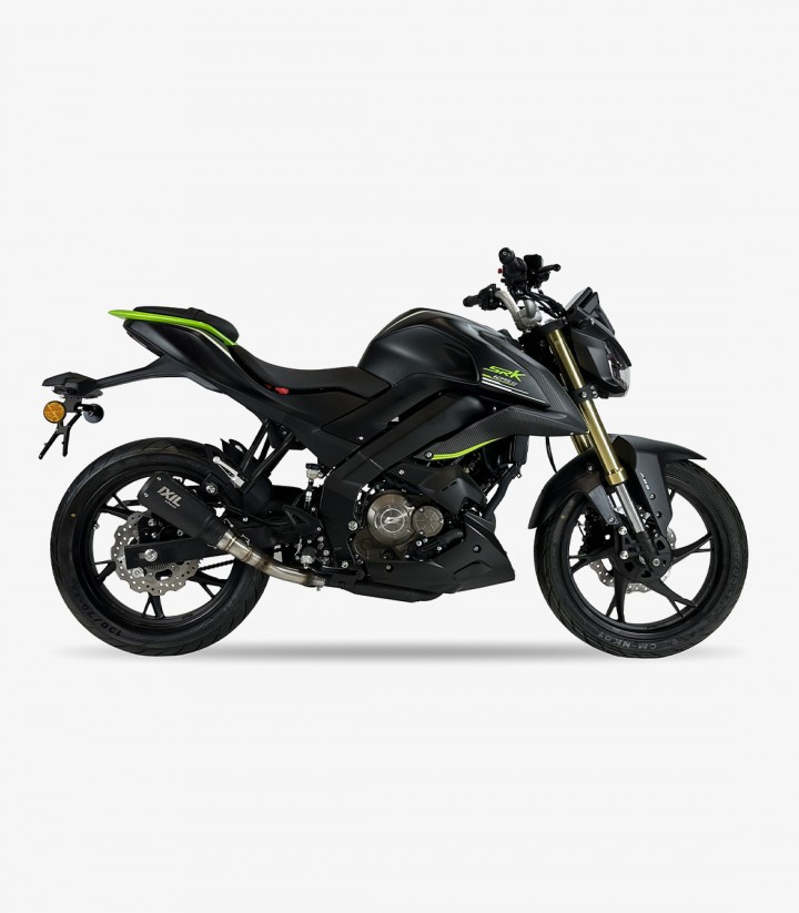 Auspuff CQ1216RB Ixil RB Schwarz für QJMOTOR SRK 125 S