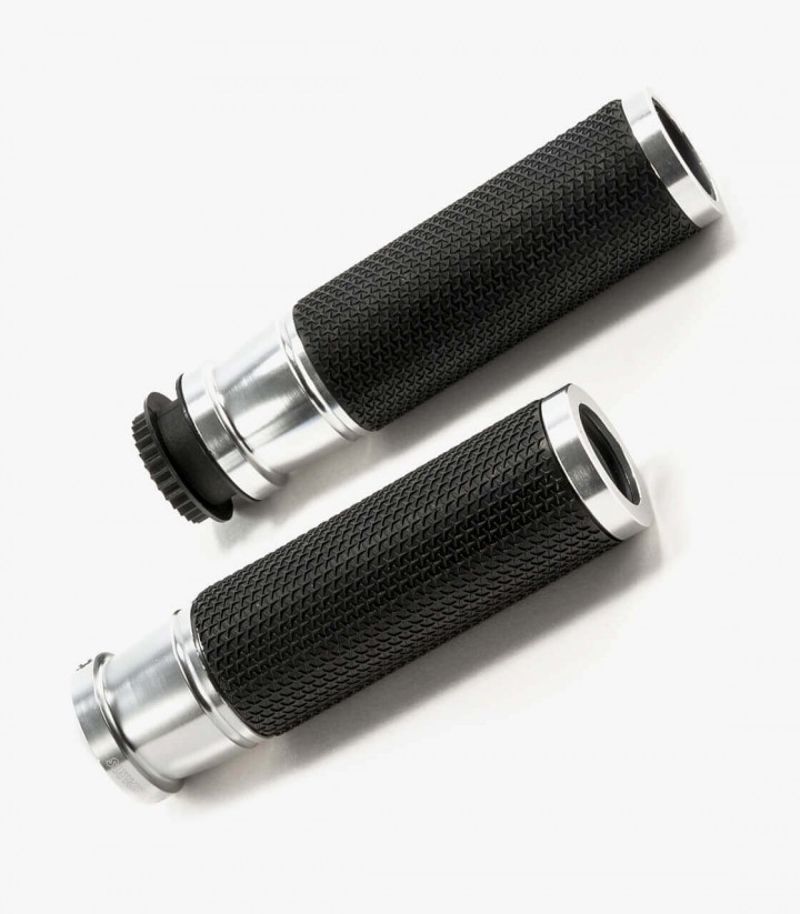 Puños Ascent de 123mm Plateados Puig 3553P