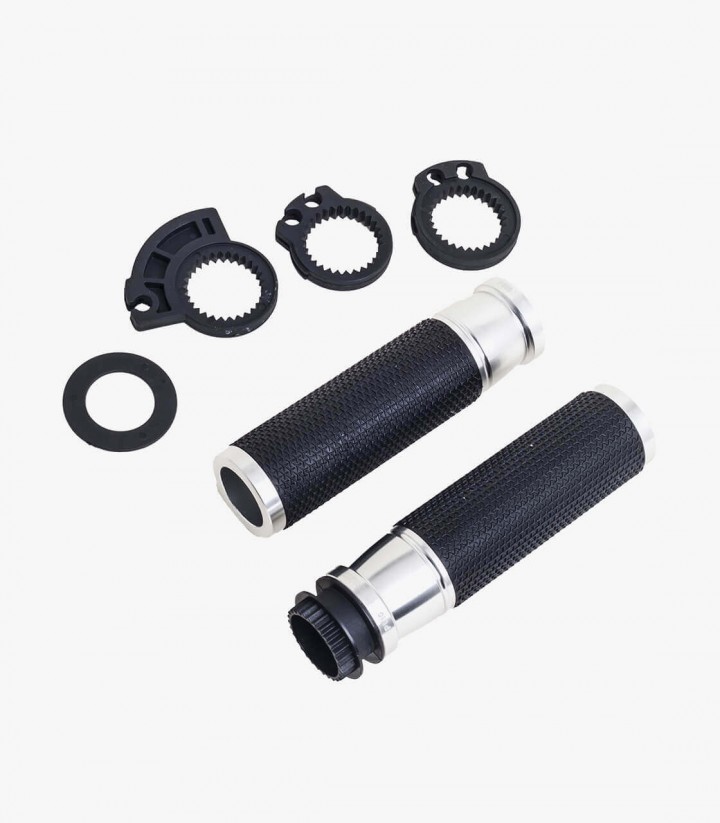 Puños Ascent de 123mm Plateados Puig 3553P