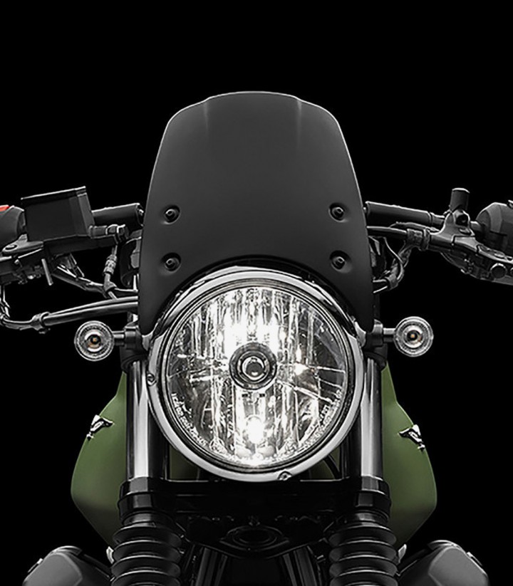 Rizoma Windschild for several models of BMW, Ducati, Kawasaki, Moto Guzzi & Triumph Schwarz CF010B