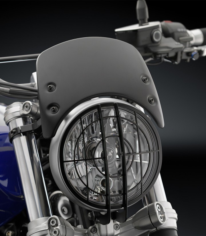 Rizoma Windschild BMW R nineT, Ducati Scrambler 800, Triumph Speed Twin 1200, Thruxton 1200 Schwarz CF011B