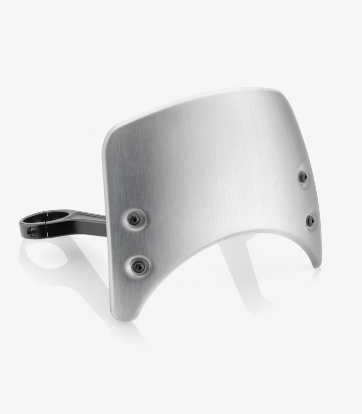 Rizoma Windshield in Silver BMW R nineT 1200 Pure (17-24), BMW R nineT 1200 Scrambler (16-24) ZBW077A