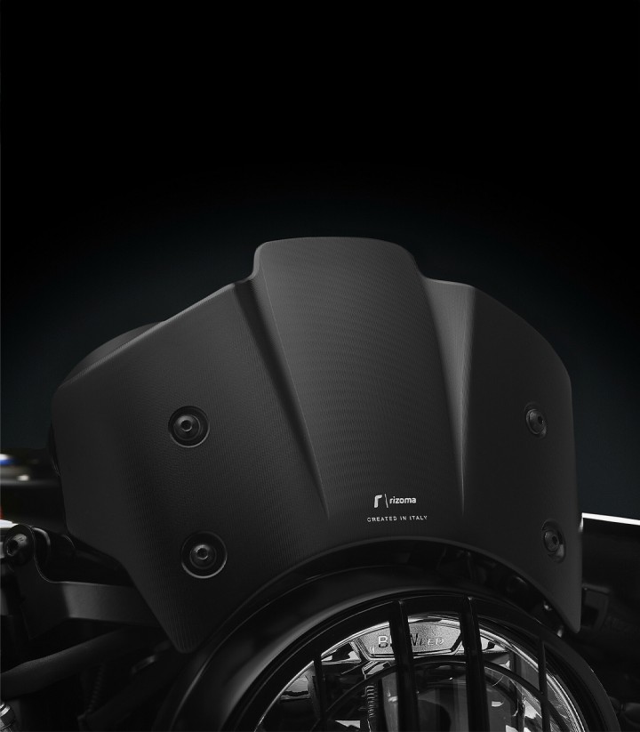 Rizoma Windshield in Black BMW R nineT (14-24) ZBW102B