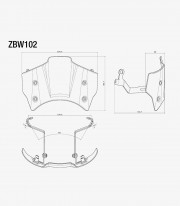 Rizoma Windshield in Black BMW R nineT (14-24) ZBW102B