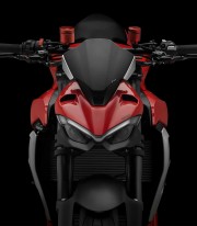 Rizoma Windshield in Silver & Carbon Ducati Streetfighter V2 / 955 Green (22-24) ZDM159AK