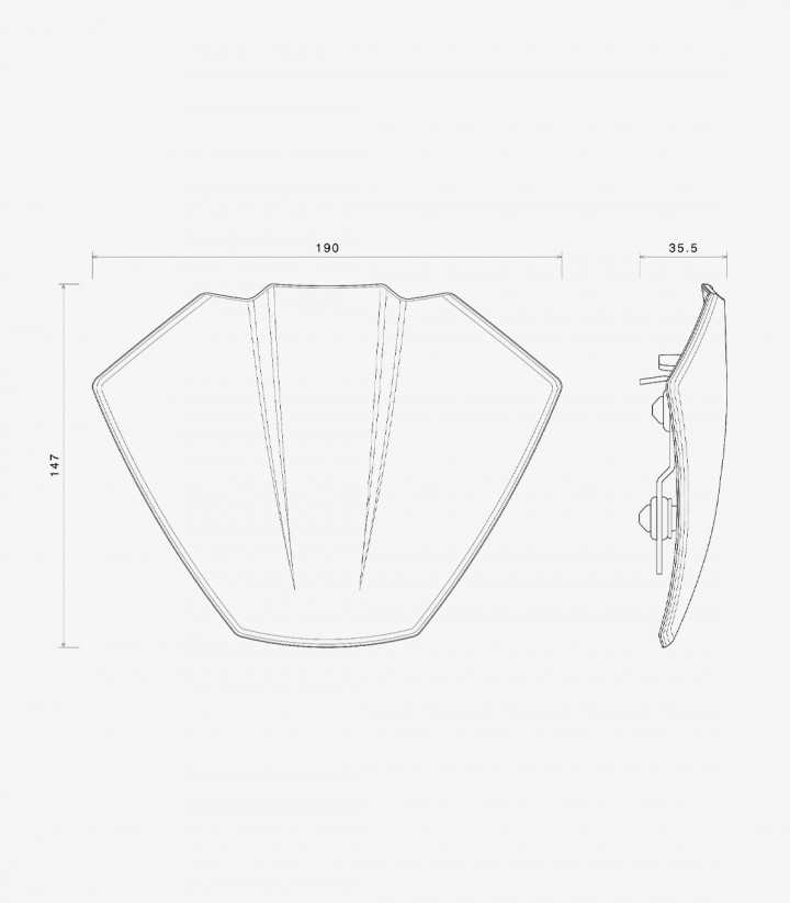 Cúpula Rizoma Ducati Diavel V4 / RS (23-26) Negro ZDM166B