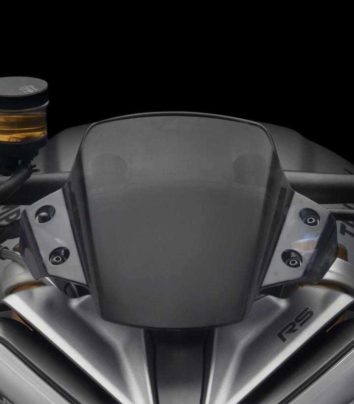 Rizoma Windshield in Black Triumph Speed Triple 1200 RS / RX (21-25) ZTH064B