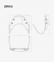 Rizoma Windshield in Bronze Vespa GTS / Super / GTV (15-25) ZVP010Z