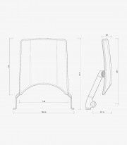 Rizoma Windshield in Silver Yamaha XSR 900 (22-25) ZYF053A