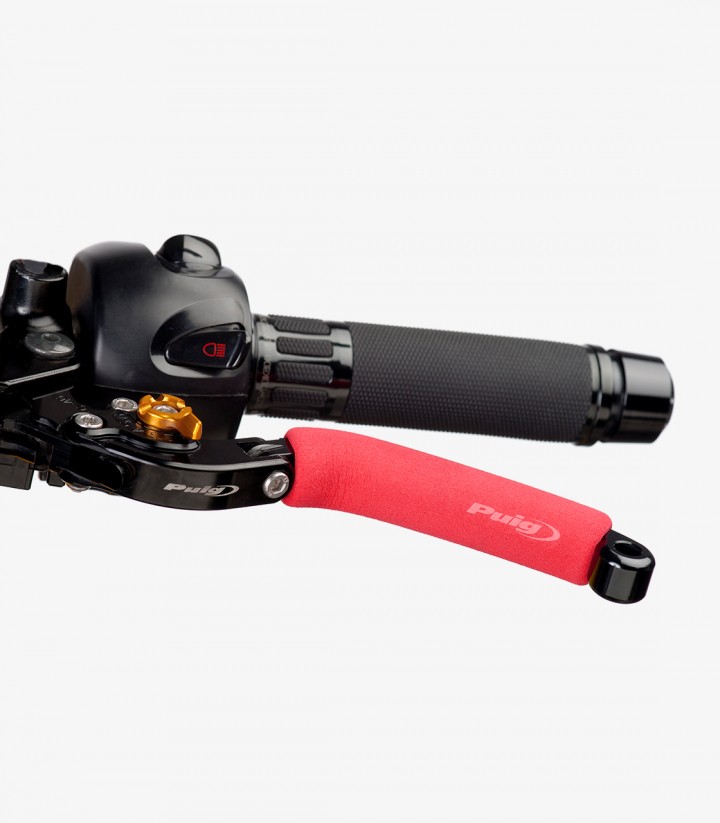 Puig Red Thermal & Anti-Vibration Lever Covers 7778R