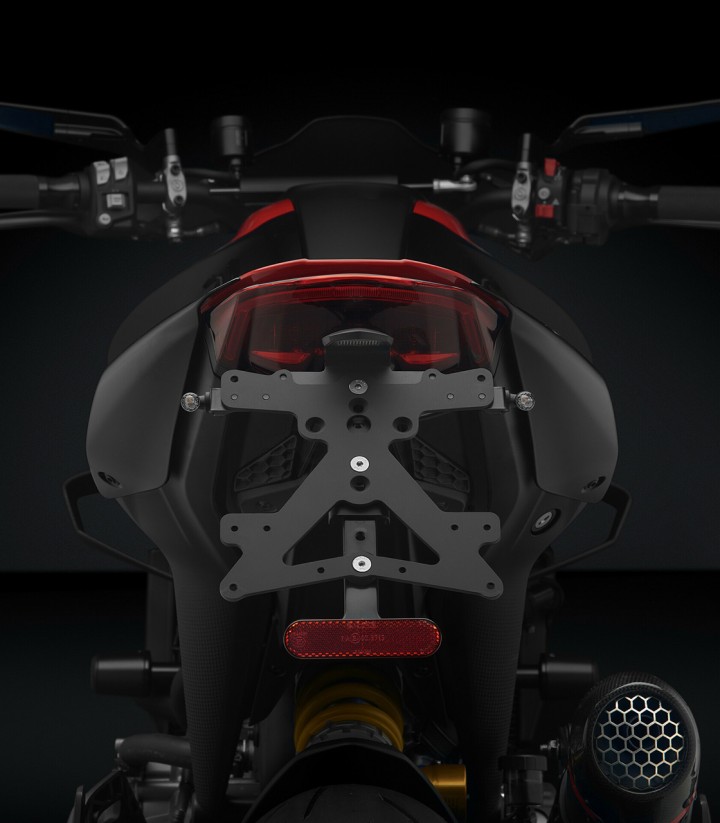 Rizoma Kennzeichenhalter Fox Ducati Hypermotard 698 Mono (24-26), Monster 937 (21-25) PT541B