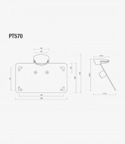 Rizoma License Plate Holder USA American Harley-Davidson Road Glide / Street Glide / CVO (23-25) PT570B
