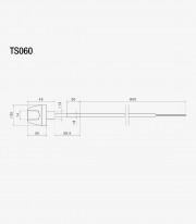 Rizoma Sguardo Turn Signals (1 function) Black TS060B