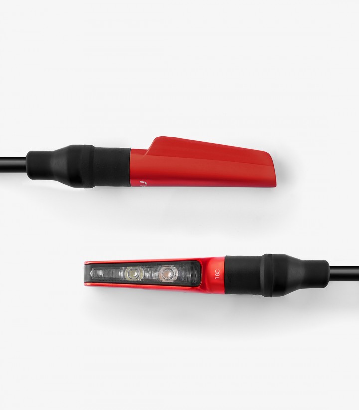 Rizoma Blinker Corsa L (2 Funktionen) Rot TS111R