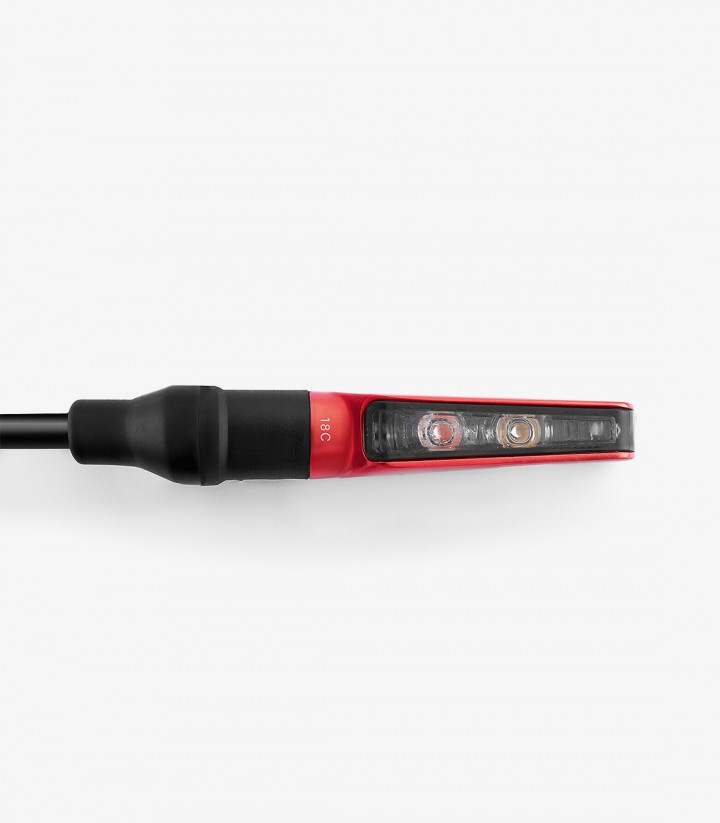 Rizoma Blinker Corsa S (3 Funktionen) Rot TS115R