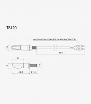 Intermitentes Rizoma Leggera (1 función) Negros TS120B