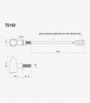Rizoma Club Turn Signals (1 function) Chrome TS150CH