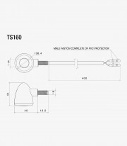 Rizoma Iride Turn Signals (1 function) Black TS160B