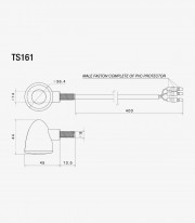 Rizoma Iride L Turn Signals (2 functions) Chrome TS161CH