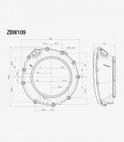 Rizoma Clutch Cover in Black for BMW M 1000 R/XR (23-25), S 1000 R/RR/XR (19-25) ZBW109B