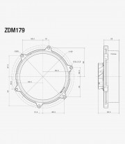 Tapa Embrague Rizoma Negra Ducati 959/1199/1299 Panigale (12-20), Panigale / Streetfighter V2 (21-24) ZDM179B