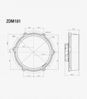 Rizoma Clutch Cover in Silver for Ducati Panigale / Streetfighter V4 (18-25) ZDM181A
