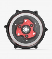 Rizoma Clutch Cover in Red for Ducati Panigale / Streetfighter V4 (18-25) ZDM181R