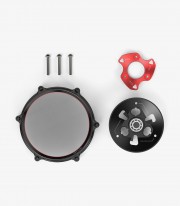 Rizoma Clutch Cover in Red for Ducati Panigale / Streetfighter V4 (18-25) ZDM181R