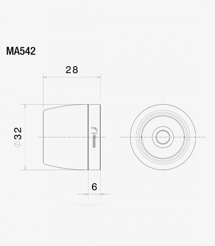 Contrapesos Rizoma Dorados Honda CB 750 Hornet (23-25) MA542G