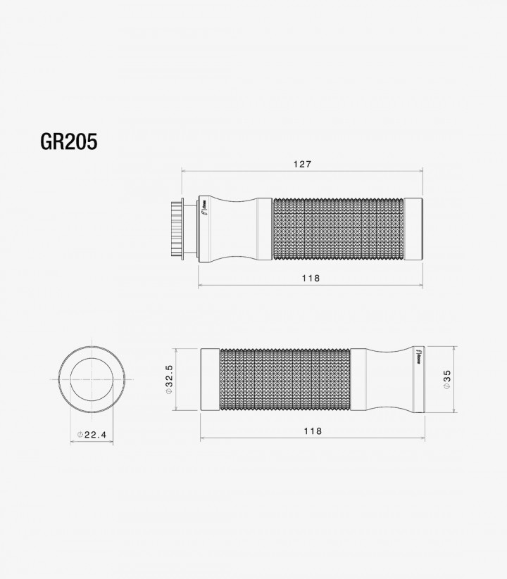 Rizoma Griffe Sport Schwarz GR205B