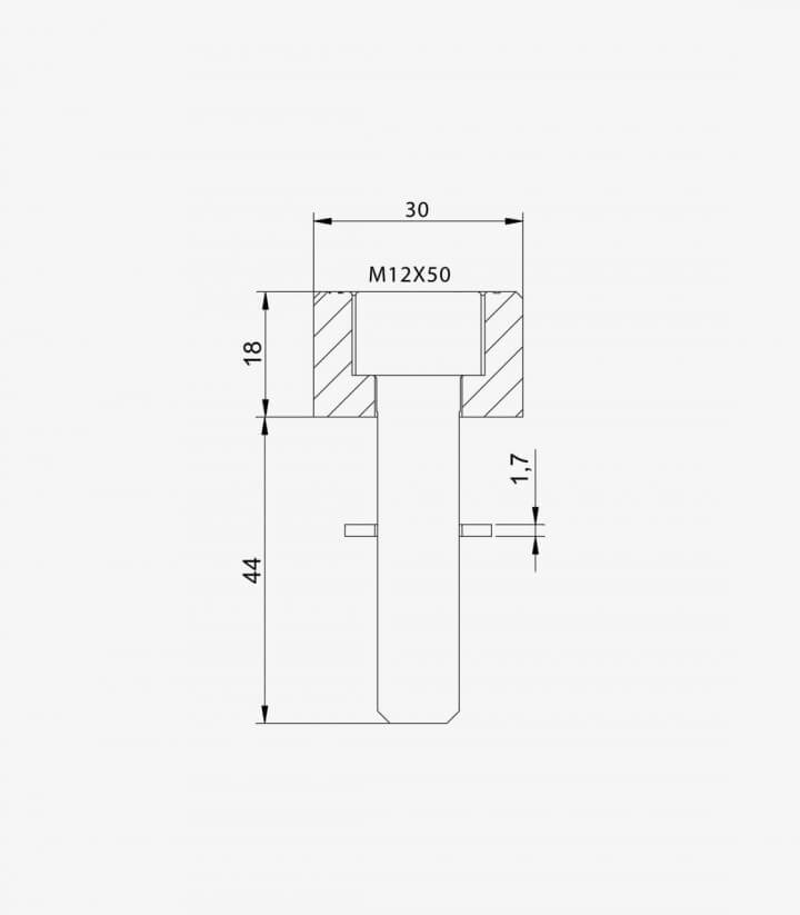 Adaptador retrovisor Puig 9581N lado derecho e izquierdo