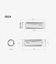 Rizoma 30Gradi Grips Black GR224B