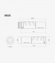 Rizoma Icon Grips Silver GR225A