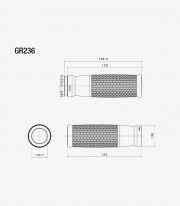 Rizoma Urlo 25.4 for Triumph Grips Chrome GR236CH
