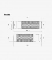 Rizoma Urlo Grips Silver GR256A