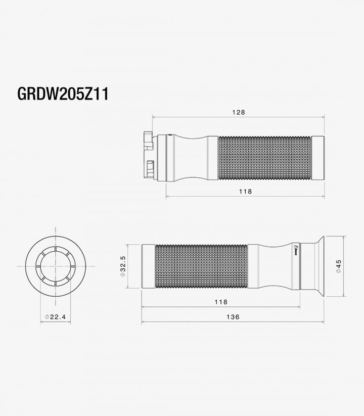 Rizoma Griffe Sport Ride by Wire Blau GRDW205Z11U