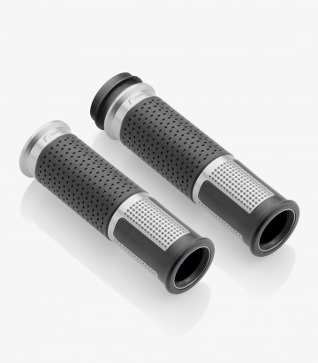 Rizoma Lux Ride by Wire Grips Silver GRDW213Z10A