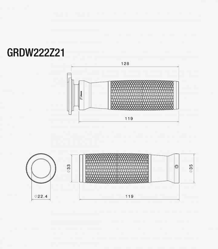 Rizoma Griffe Urlo Ride by Wire Schwarz GRDW222Z21B