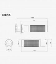 Rizoma Sport Grips Black GRX205B