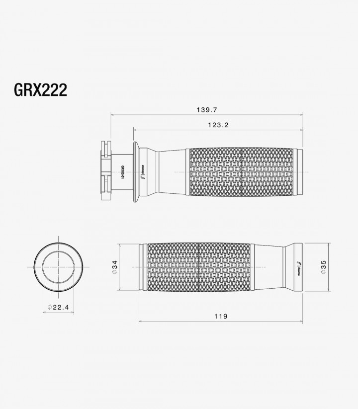 Puños Rizoma Urlo Negros GRX222B