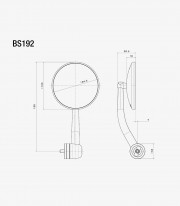 Rizoma Spirit Silver Mirrors BS192Ax2