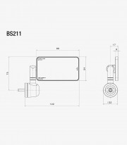 Rizoma Quantum End Silver Mirrors BS211Ax2
