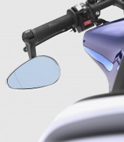 Rizoma Reverse Radial Silver Mirrors BS233Ax2