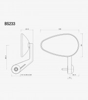 Retrovisores Rizoma Reverse Radial Plateados BS233Ax2
