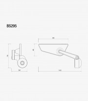 Retrovisores Rizoma Cut-Edge Negros BS295B+BS296B