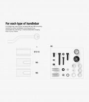 Retrovisores Rizoma Cut-Edge Negros BS295B+BS296B