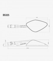 Retrovisores Rizoma Namic Street Plateados BS324A+BS325A