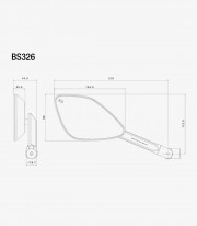 Retrovisores Rizoma Blind Spot Plateados BS326A