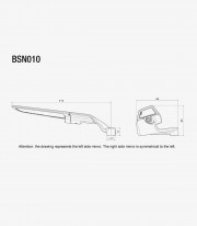 Retrovisores Rizoma Stealth Negros BSN010B