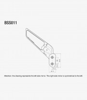 Rizoma Stealth Black Mirrors BSS011B